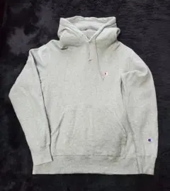 Champion グレー フード付きパーカー X-LARGE