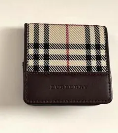 BURBERRY チェック柄コインケース　スクエア型