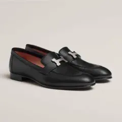 HERMES エルメス モカシン《パリ》ゴールド金具 37 新品 2024年 黒