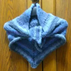 手編み トライアングルショール