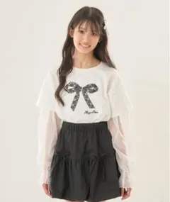 お値下げ メゾピアノジュニア ぷっくりスカート 150㎝