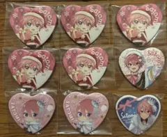 さとみくん ハート型缶バッジ クリスマス