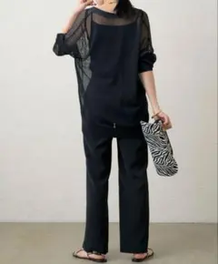 Loungedress ラウンジドレス メッシュカーディガンのサムネイル
