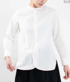 SO 綿100% バンドカラー長袖シャツ