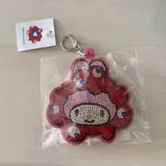 関西万博　マイメロディ ミャクミャク　キラキラ　レザー　キーホルダー