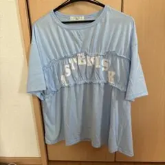 Samansa Mos2 blue 半袖 Tシャツ ライトブルーのサムネイル
