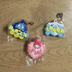 サンリオ　メルヘン工房　おなまえキーホルダー　ガチャガチャ　3点セット