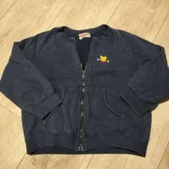 美品　パーカー　100㎝　ミキハウス　ネイビー　紺