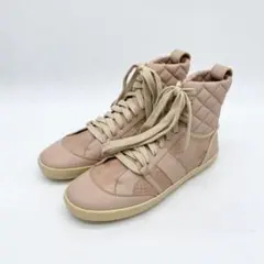 A20022 クロエ パイソン×キルティングレザーハイカットスニーカー 38のサムネイル