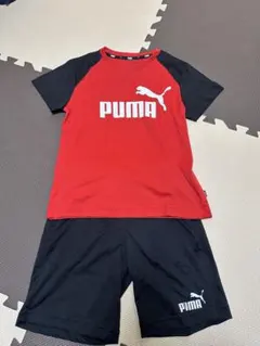 PUMA Tシャツとショーツセット 赤黒