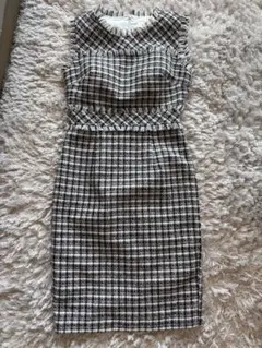 ERUKEI エルケイ ツイードノースリーブワンピース