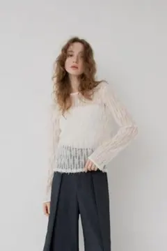 【新品未使用】maison de Dolce ❤︎トゥインクルニット　グレー 新品未使用】maison de Dolce ❤︎トゥインクルニット グレー