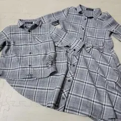 bebe ワンピース　シャツ　姉弟お揃いコーデ　120 80　オソロ　リンク