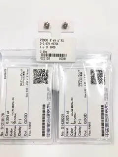 PT 0.622ct F/G SI-2 ペアシェイプ ピアス - メルカリ
