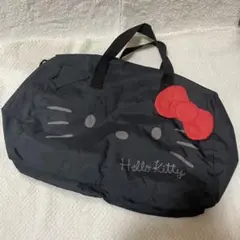 【新品・未使用】Hello Kitty キャリーオンバッグ ボストンバッグ 黒