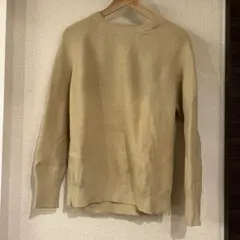 無印良品　リブ編み 長袖セーター
