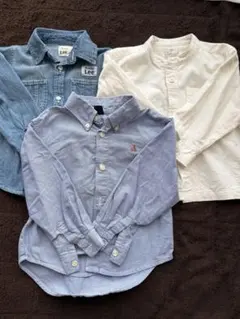 babyGap・Lee・無印 長袖シャツ 3点セット 100cm