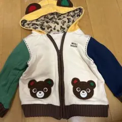 MIKI HOUSE クマ耳フード トレーナー 06