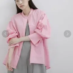 【美品 定価1.8万】アダムエロペ/シャツブラウス ボリュームスリーブ ゆったりのサムネイル