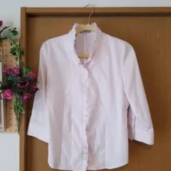 『未使用品』Palace Garden フリル付きピンクシャツ 13号