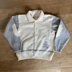 biebi ラナウール　バイカラー　カーディガン