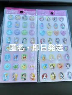 【品薄】Disney プリンセス ストーンシール 2種 3Dシール ラプンツェル
