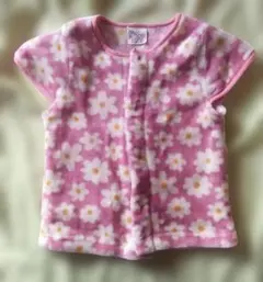 ベビー・キッズベスト ／ スリーパー ／ピンク花柄 ／ 90サイズ