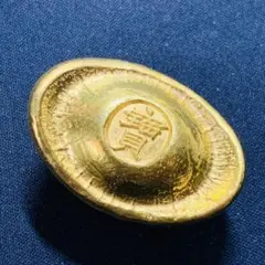 縁起物 金元宝 金卵型 オブジェ刻印付き 開運金卵 置物 永久保存