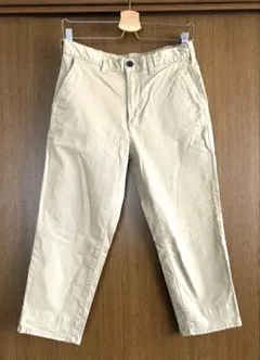 GU ベージュクロップドチノパン S