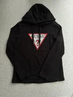 GUESS プルオーバー パーカー ブラック