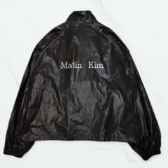 新品&送料込み】Matin Kimマーティンキム ロゴコーティングジャケット