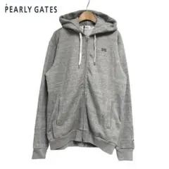 ○★新品未使用　PEARLY GATES　吊り裏毛フルジップパーカー　4　グレー ○☆新品未使用 PEARLY GATES 吊り裏毛フルジップパーカー 4