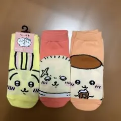 ちいかわ　キャラクターソックス 3足セット