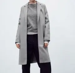 ZARA チェスターコート グレー ロングコート