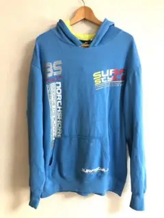 Y2K 90s〜00s 古着 Rough パーカー サーフスタイル 裏地蛍光