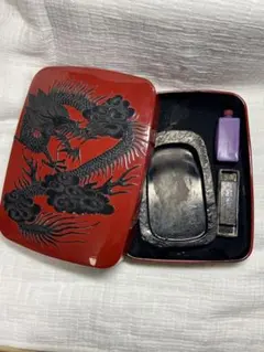 【琉球最高級】角萬漆器 赤間硯 箱付 書道セット 2026年最新】琉球角萬の人気アイテム - メルカリ
