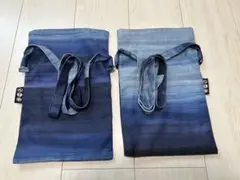 【星のや軽井沢】サコッシュ 2点セット グラデーション ブルー