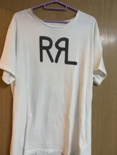 ロンハーマン×RRL ダブルアールエル ロゴ 長袖Tシャツ ホワイト S