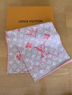 LOUIS VUITTON ロゴマフラー ピンク