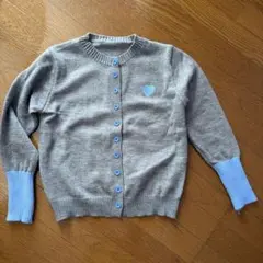 グレー ニットカーディガン