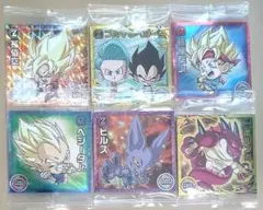 ドラゴンボール 超戦士シールウエハース超 超絶感謝の十周年 シール6枚セット