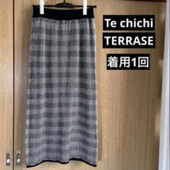 1回着★美品Te chichi TERRASEニットスカートブラック黒テチチ秋冬