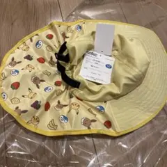 タグ付き新品 モンポケ 帽子 52-52cm ハット ピカチュウ ポケモンのサムネイル