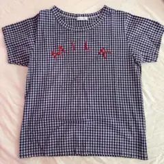 MILK ミルク ギンガムチェック Tシャツ
