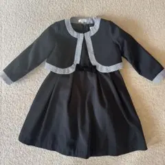 黒のジャケット付きフォーマルドレス　110