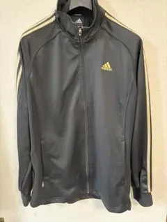 adidas ブラック ジャージ　ジャケットスラックスセット