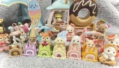 シルバニア キラキラくじ F賞 スイーツカー　コンプリートセット