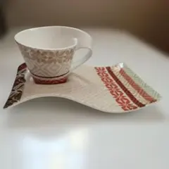 Villeroy & Boch 幾何学模様 カップ・ソーサー