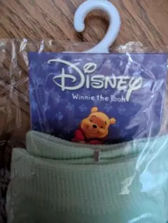 匿名配送 Disney ウィニー・ザ・プー 靴下 ライトグリーン
