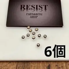 タディアンドキング　TADY&KING SV中空ビーズ6mm 6個セット